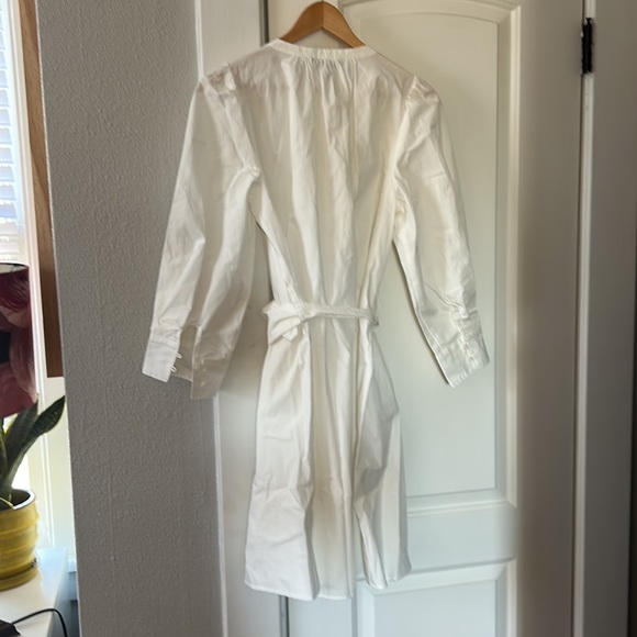 BANANA REPUBLIC Belted Poplin Dress SMALL TALL NWOT - Picture 8 of 8